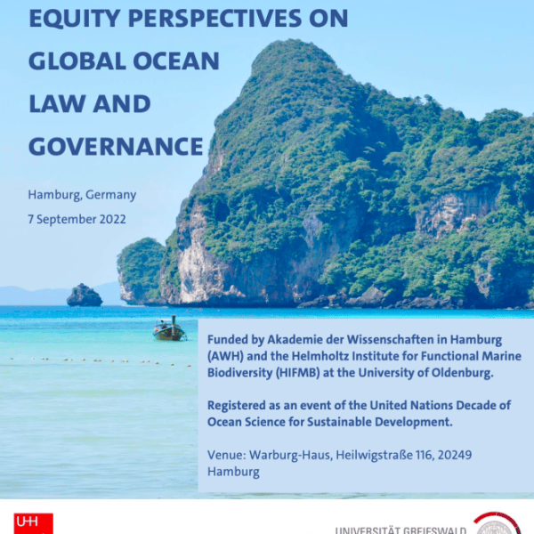 Equity Perspectives on Global Ocean Law and Governance. Sep 7,&nbsp;2022