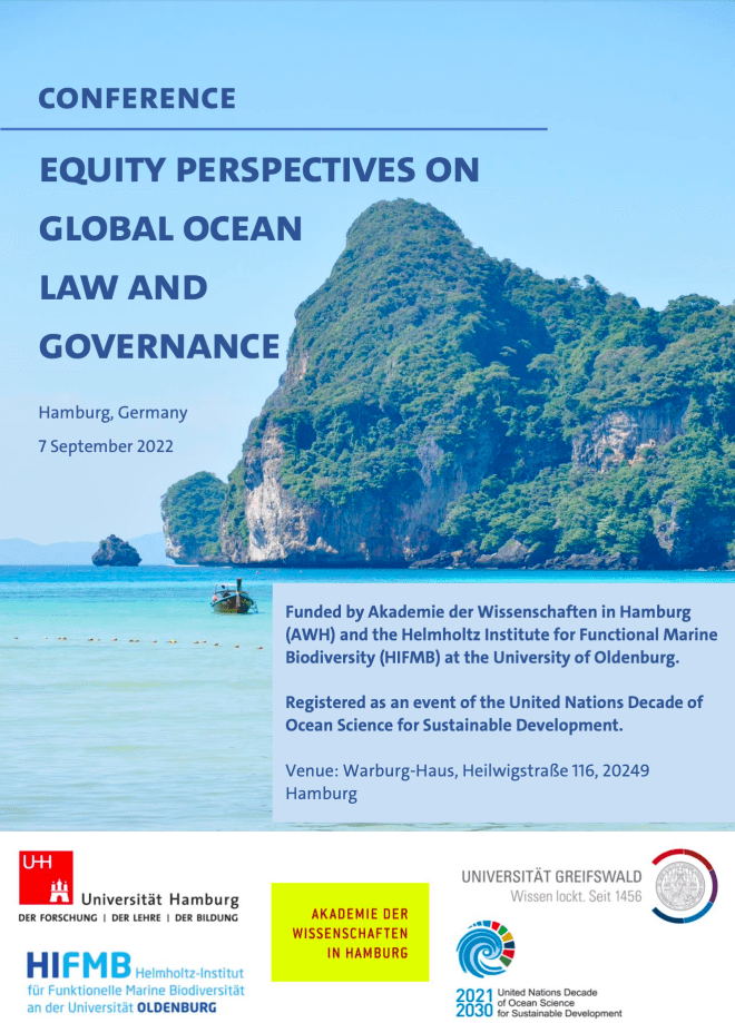 Equity Perspectives on Global Ocean Law and&nbsp;Governance.