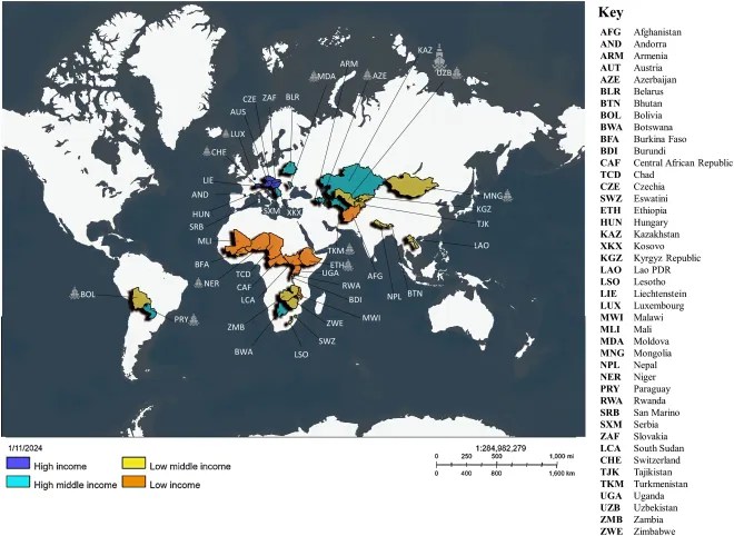 The landlocked ocean: landlocked states in BBNJ negotiations and the impact of fixed land-sea relations in global ocean&nbsp;governance